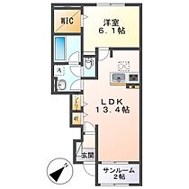 ブリランテA  ｜ 岡山県倉敷市福田町古新田（賃貸アパート1LDK・1階・50.49㎡） その2