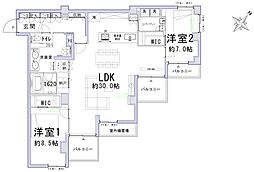 間取図画像 2LDK