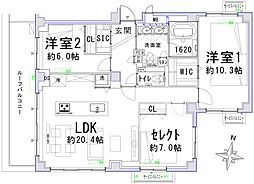 間取図画像 3LDK