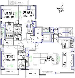 間取図画像 3LDK