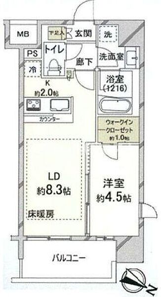 パークリュクス大阪京町堀 ｜大阪府大阪市西区京町堀2丁目(賃貸マンション1LDK・5階・36.46㎡)の写真 その2