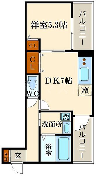 フジパレス川口 ｜大阪府大阪市西区川口4丁目(賃貸アパート1DK・3階・33.73㎡)の写真 その2