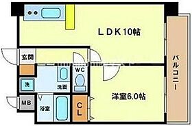 ユニーブル靭公園 1105 ｜ 大阪府大阪市西区靱本町3丁目（賃貸マンション1LDK・11階・42.05㎡） その2