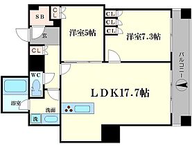 ブランズタワー南堀江 2806 ｜ 大阪府大阪市西区南堀江1丁目3番地12号（賃貸マンション2LDK・28階・67.84㎡） その2