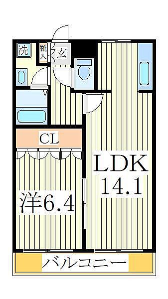 千葉県柏市塚崎(賃貸アパート1LDK・2階・47.93㎡)の写真 その2
