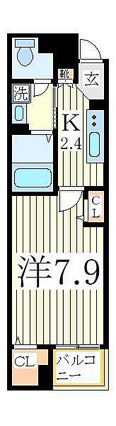 千葉県柏市中十余二(賃貸アパート1K・4階・30.18㎡)の写真 その2