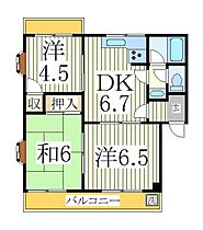 ロイヤルセピアII  ｜ 千葉県柏市中原2丁目（賃貸アパート3DK・3階・48.57㎡） その2