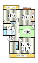 ハウス青山  ｜ 千葉県我孫子市中峠台（賃貸アパート3LDK・1階・67.90㎡） その2