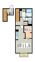 千葉県流山市東深井（賃貸アパート1R・2階・41.45㎡） その2