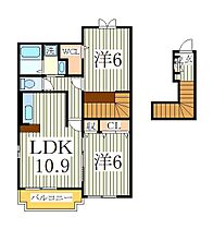 サンリットA  ｜ 千葉県印西市木下南1丁目（賃貸アパート2LDK・2階・59.28㎡） その1