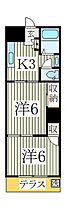 アビタシオン新柏  ｜ 千葉県柏市新柏3丁目（賃貸マンション2K・1階・33.12㎡） その2