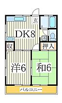 山幸ハイツ  ｜ 千葉県我孫子市中峠台（賃貸アパート2LDK・2階・37.60㎡） その2