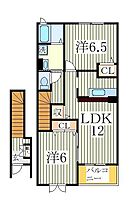 ドミール  ｜ 千葉県野田市中根（賃貸アパート2LDK・2階・58.86㎡） その2