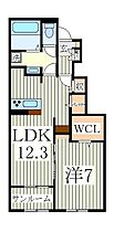 ブライトコートD  ｜ 千葉県印西市草深（賃貸アパート1LDK・1階・50.42㎡） その2