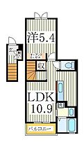 サンモリッツIII  ｜ 千葉県流山市東深井（賃貸アパート1LDK・2階・41.23㎡） その2