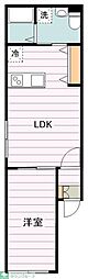 Galletto錦糸町 1階1LDKの間取り