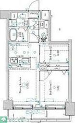 ラフィスタ墨田5丁目II 7階2DKの間取り