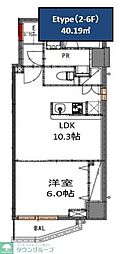 S-RESIDENCE錦糸町Norte 5階1LDKの間取り