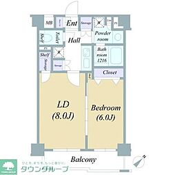 日神デュオステージ押上 207 2階1LDKの間取り