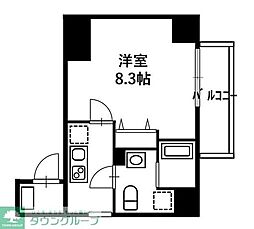 リヴシティ亀戸 6階1Kの間取り