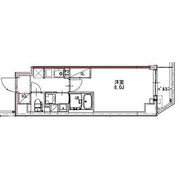 ルネサンスコート押上 2階1Kの間取り