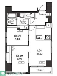 Belleviage Kuramae 901 9階2LDKの間取り