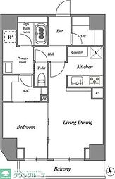 ＧＲＡＮ　ＰＡＳＥＯ田原町 13階1LDKの間取り