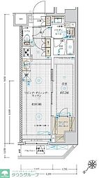 ベルグレード浅草DUE 7階1LDKの間取り