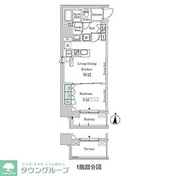 パークアクシス本所・親水公園 2階1LDKの間取り