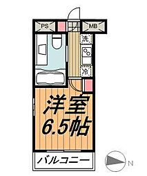 リヴシティ大島イースト 9階1Kの間取り