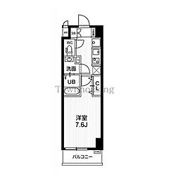 N-Stage亀戸II 5階1Kの間取り