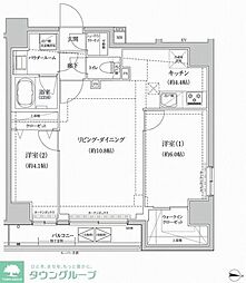 RELUXIA本所吾妻橋III 7階2LDKの間取り