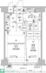 セジョリ墨田EASTIII 3階1LDKの間取り