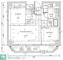 間取図画像 2LDK
