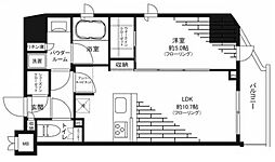 グランドコンシェルジュ新御徒町アジールコート 1LDKの間取図画像