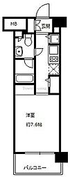 ニューシティアパートメンツ亀戸 1Kの間取図画像