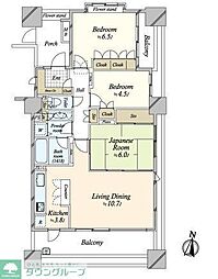 両国パーク・ホームズ 3LDKの間取図画像