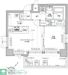 アイル東京スカイツリー参番館 1LDKの間取図画像
