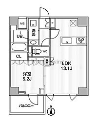 ALTERNA押上 1LDKの間取図画像