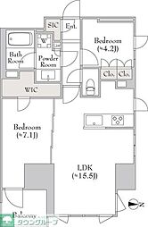 ルミーク錦糸町 2LDKの間取図画像