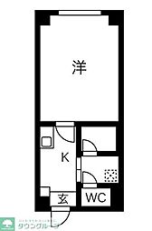 D-STYLE亀戸 ワンルームの間取図画像
