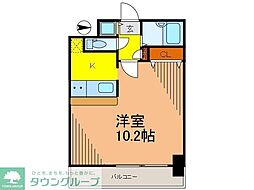 レニエ・ラ・ヴェルトゥ 1Kの間取図画像