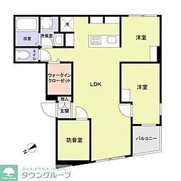 エテルネル曳舟 1LDKの間取図画像