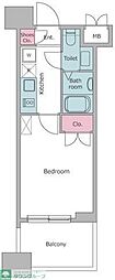 レジディア錦糸町 1Kの間取図画像