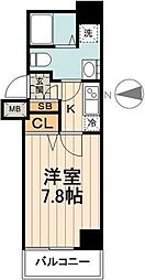 AZEST東陽町 1Kの間取図画像