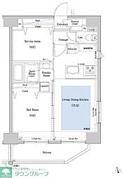 XEBEC両国 2LDKの間取図画像