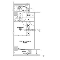 COMFORIA錦糸町 1LDKの間取図画像