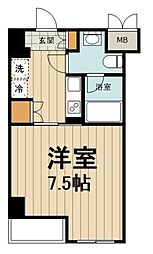 セリーズ門前仲町 1Kの間取図画像