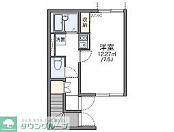 Kikushi 1Kの間取図画像