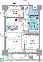 Genoviaasakusa6skygarden 2LDKの間取図画像